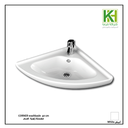Show details for CORNER hanged washbasin 40cm Picture of CORNER hanged washbasin 40cm